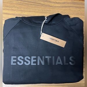 Black Fear of God Essentials Hoodie Men’s size Small